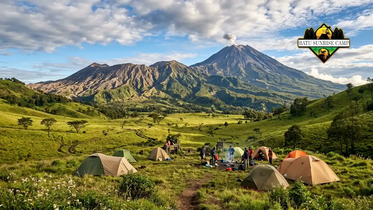 Pemandangan pegunungan camping ground Jawa Timur