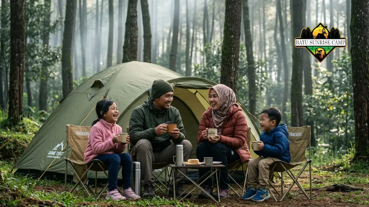Suasana camping keluarga di Bumi Perkemahan Sekipan Tawangmangu