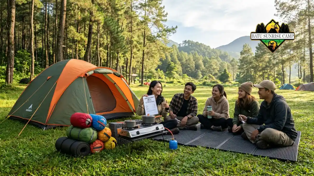 Paket bundling murah sewa tenda camping di Malang Batu