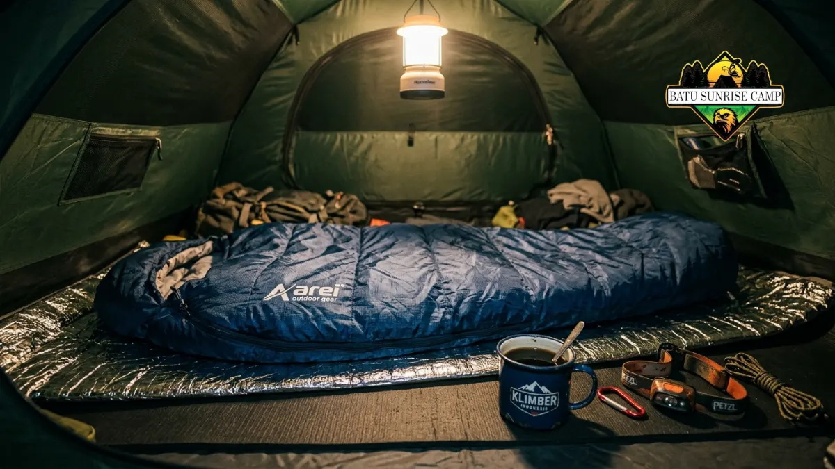 Perlengkapan tidur camping untuk tidur nyenyak di tenda