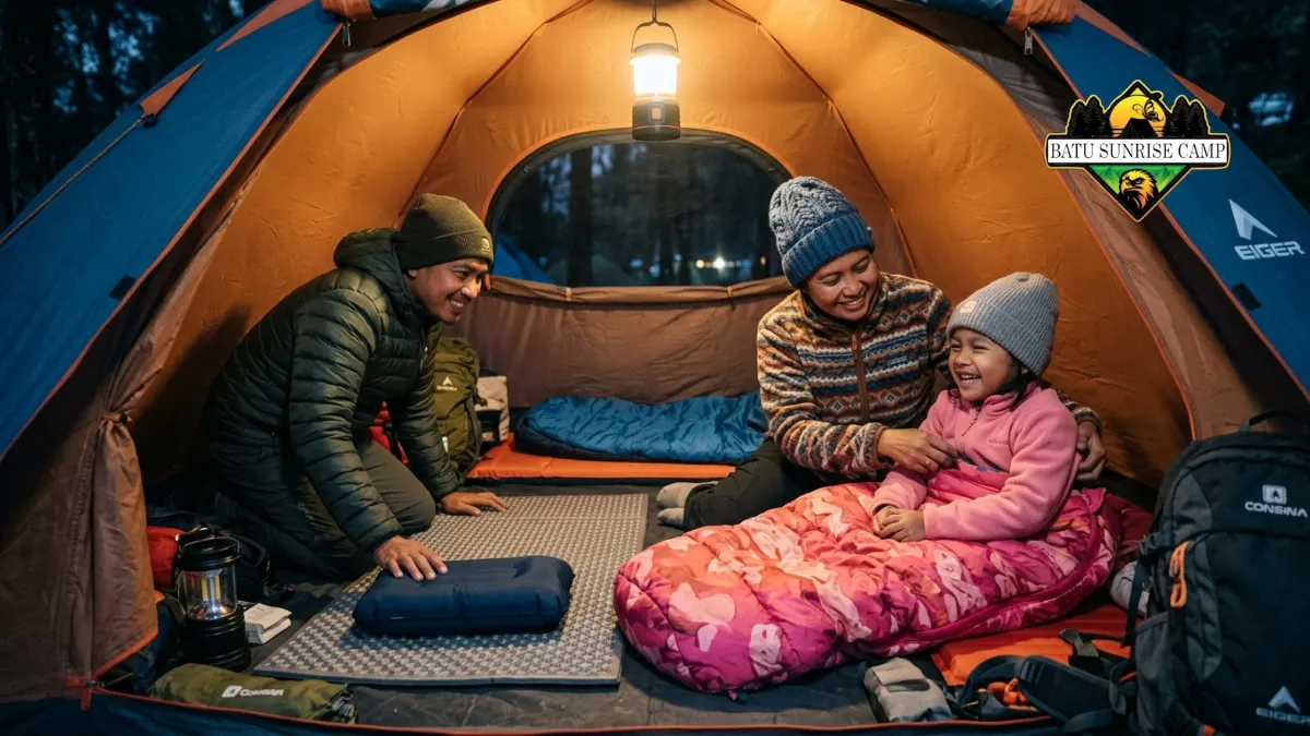 Tips memilih sleeping bag anak untuk camping keluarga
