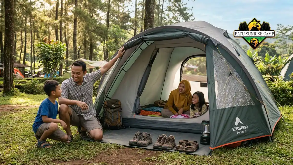 Tips memilih tenda keluarga dengan ventilasi baik di Batu